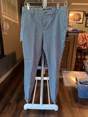 Tommy Hilfiger Black and White Gingham Chinos